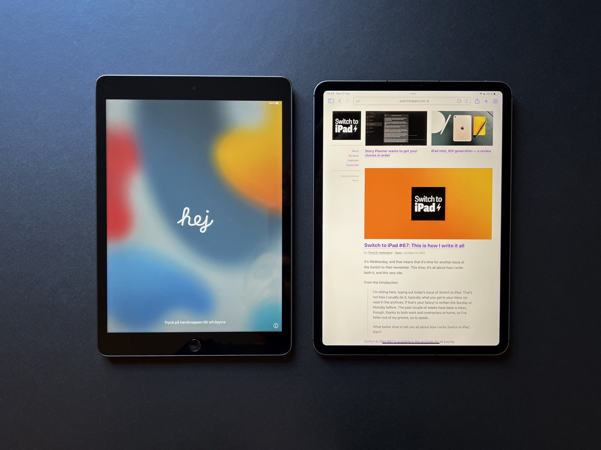 iPad and 11” iPad Pro
